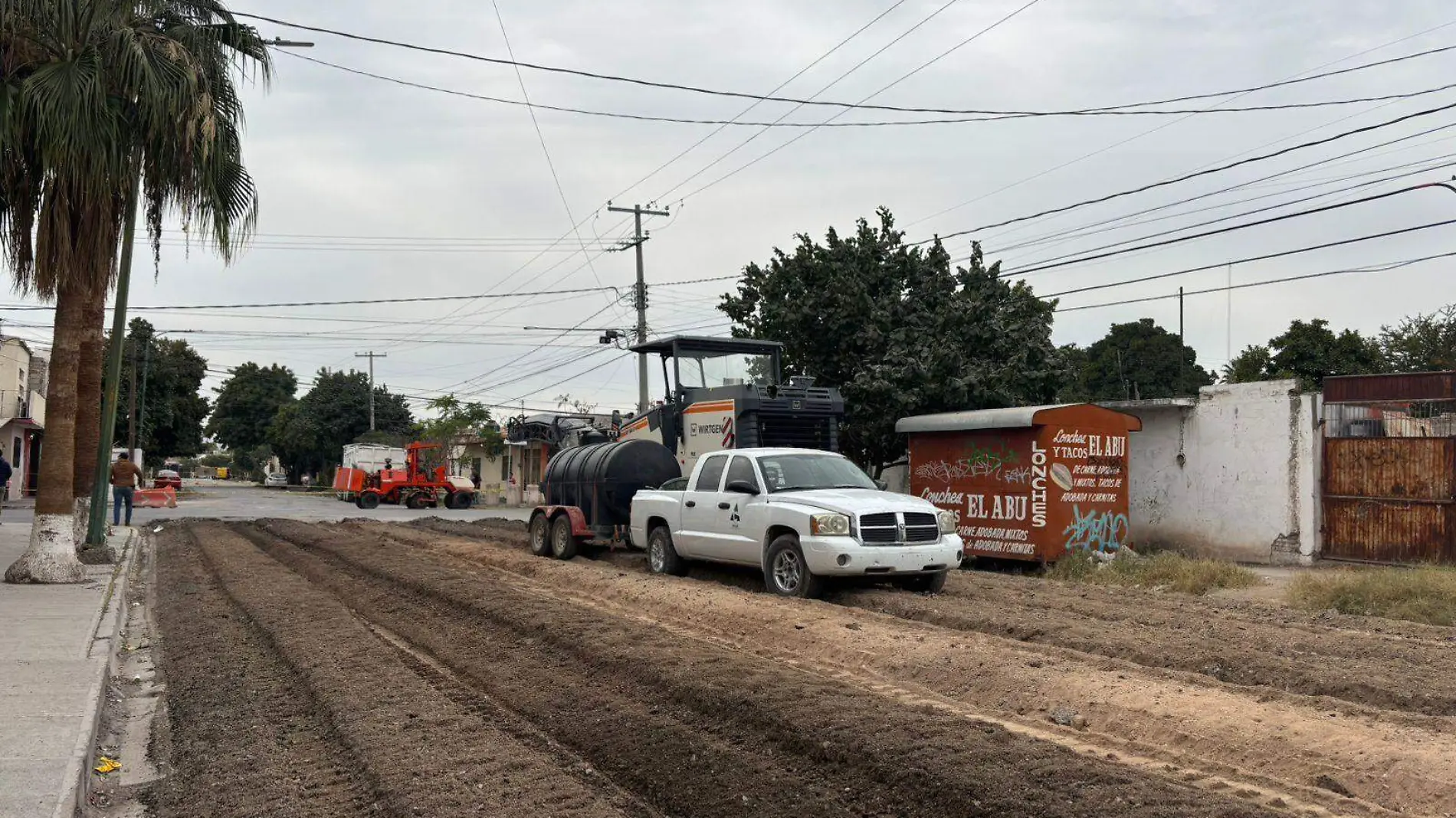 pavimentación en la calle Mutualismo